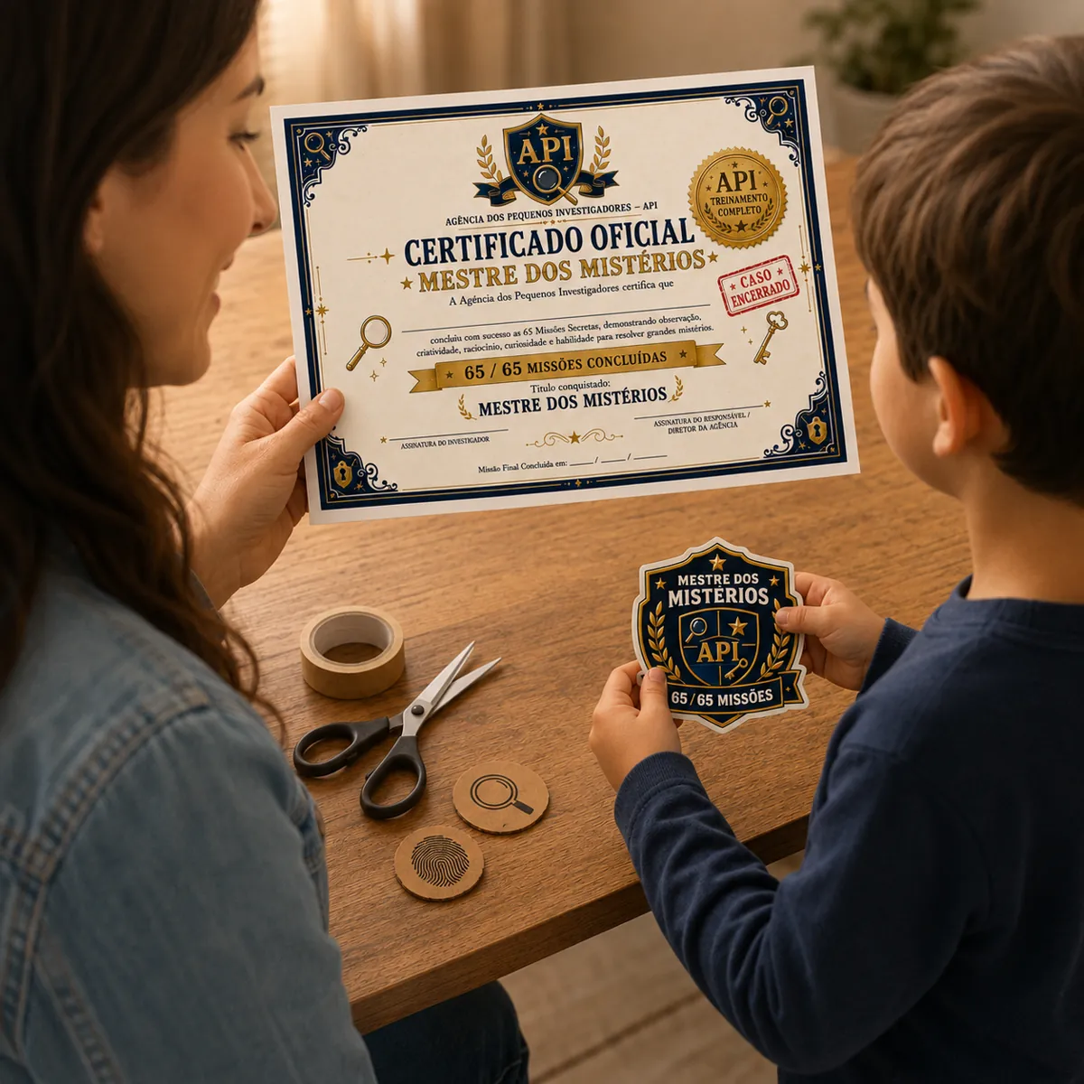 Entrega do certificado de detetive oficial