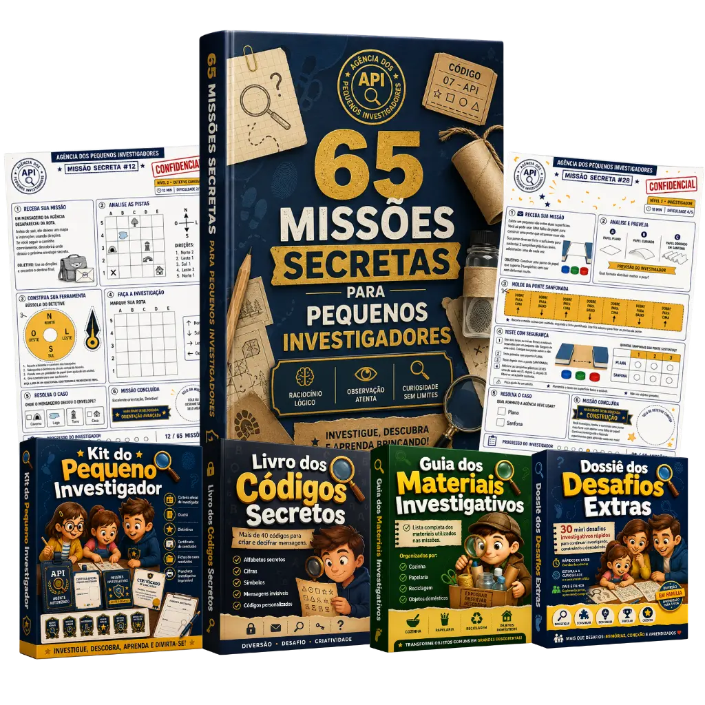 Kit completo 65 Missões Secretas com fichas de missão e os quatro bônus